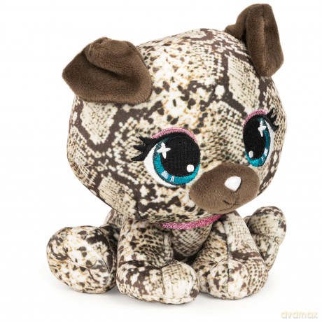 GUND Official, P.Lushes Cute Designer Fashion Collectable Pets Bella Boa Dog Premium Stylish Stuffed Animal Soft Plush, Snake Skin, 15.2cm Soft Toy For Girls and Boys Aged 3 Years and Up