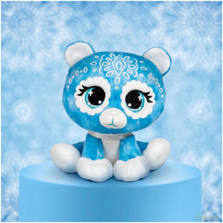GUND Official, P.Lushes Cute Designer Fashion Collectable Pets Demi Jeane Bear Premium Stylish Stuffed Animal Soft Plush, Blue, 15.2cm Soft Toy For Girls and Boys Aged 3 Years and Up