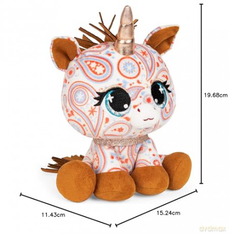 GUND Official, P.Lushes Cute Designer Fashion Collectable Pets Sally Mustang Unicorn Premium Stylish Stuffed Animal Soft Plush, Paisley, 15.2cm Soft Toy For Girls and Boys Aged 3 Years and Up