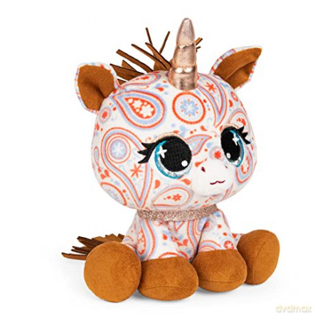 GUND Official, P.Lushes Cute Designer Fashion Collectable Pets Sally Mustang Unicorn Premium Stylish Stuffed Animal Soft Plush, Paisley, 15.2cm Soft Toy For Girls and Boys Aged 3 Years and Up