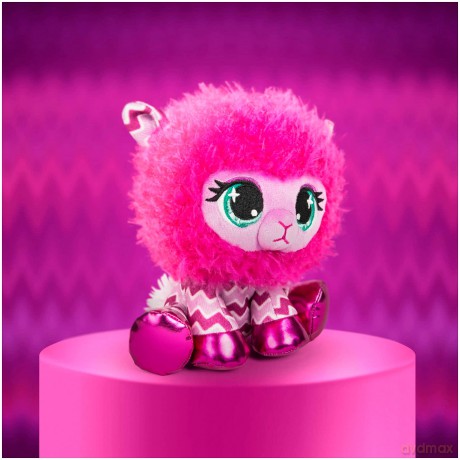 GUND Official, P.Lushes Cute Designer Fashion Collectable Pets Shelly O'Llama Premium Stylish Stuffed Animal Soft Plush, Pink, 15.2cm Soft Toy For Girls and Boys Aged 3 Years and Up