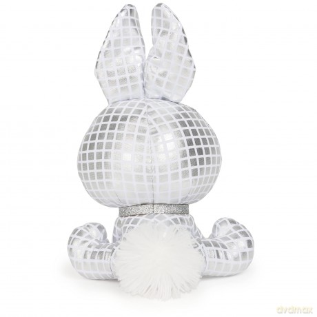 GUND Official, P.Lushes Cute Designer Fashion Collectable Pets Special-Edition B.G. Night RabbitPremium Stylish Stuffed Animal Soft Plush, Silver Metallic, 15.2cm Soft Toy For Girls and Boys