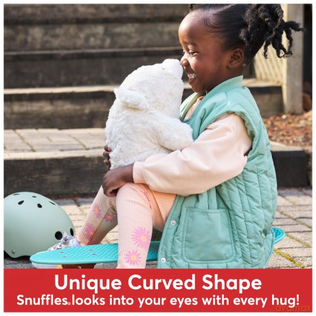 GUND Original Snuffles Teddy Bear, Premium Stuffed Animal for Ages 1 and Up, White, 10".
