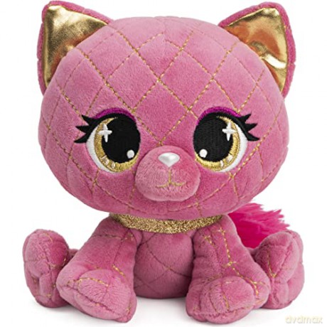 GUND P.Lushes Designer Fashion Pets Madame Purrnel Cat Premium Stuffed Animal, Pink and Gold, 15.2cm