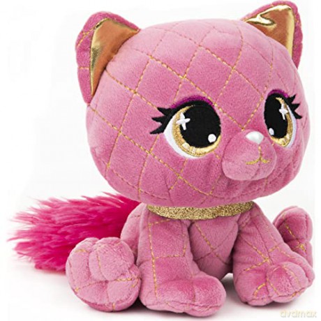 GUND P.Lushes Designer Fashion Pets Madame Purrnel Cat Premium Stuffed Animal, Pink and Gold, 15.2cm