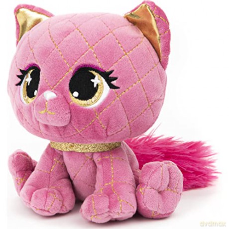 GUND P.Lushes Designer Fashion Pets Madame Purrnel Cat Premium Stuffed Animal, Pink and Gold, 15.2cm