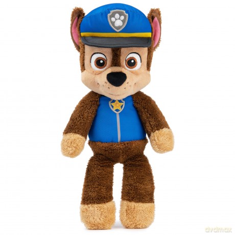GUND PAW Patrol Official Chase Take-Along Buddy Plush Toy, Premium Stuffed Animal for Ages 1 and Up, Blue/Brown, 33.02cm