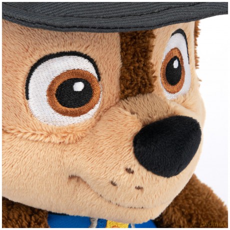 GUND PAW Patrol Official Chase Take-Along Buddy Plush Toy, Premium Stuffed Animal for Ages 1 and Up, Blue/Brown, 33.02cm