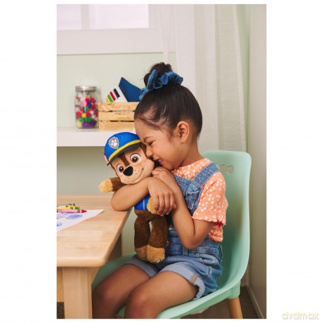 GUND PAW Patrol Official Chase Take-Along Buddy Plush Toy, Premium Stuffed Animal for Ages 1 and Up, Blue/Brown, 33.02cm