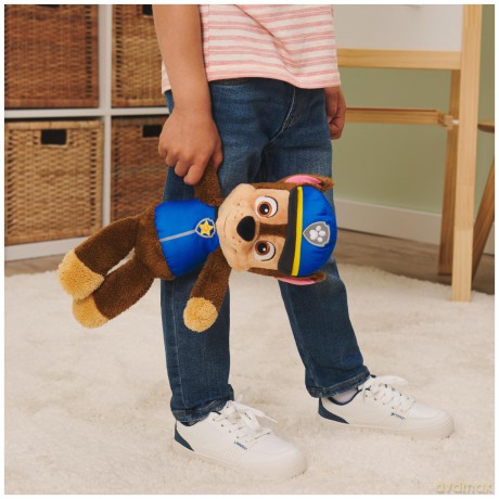 GUND PAW Patrol Official Chase Take-Along Buddy Plush Toy, Premium Stuffed Animal for Ages 1 and Up, Blue/Brown, 33.02cm