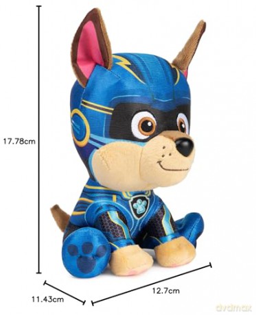 GUND PAW Patrol: The Mighty Movie Chase Stuffed Animal, Plush Toy for Ages 1 and Up, 15.24cm