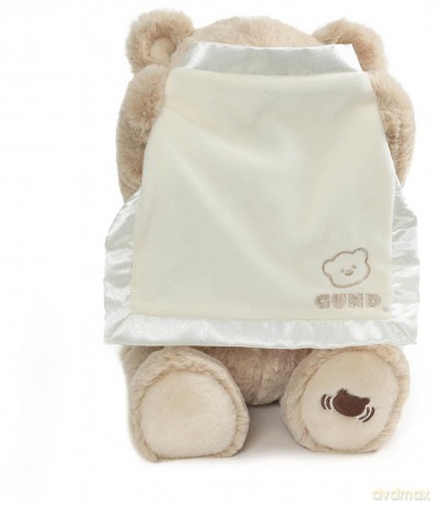GUND Peek-A-Boo Teddy Bear Plush, Animated Stuffed Animal for Babies and Newborns, 11.5", Italian