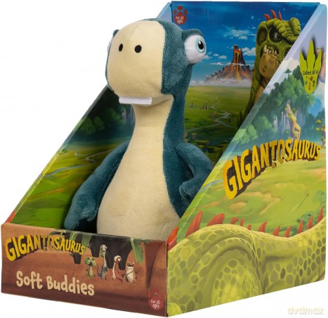 Gigantosaurus 10 Inch Dinosaur Soft Action Plush Toy, Bill, Accurate Representation of Character from Hit TV Series, Huggable Size and Soft Texture, Ideal as Travel Companion and Bedtime