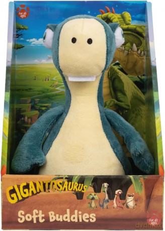 Gigantosaurus 10 Inch Dinosaur Soft Action Plush Toy, Bill, Accurate Representation of Character from Hit TV Series, Huggable Size and Soft Texture, Ideal as Travel Companion and Bedtime