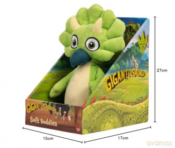Gigantosaurus 10 Inch Dinosaur Soft Action Plush Toy, Tiny, Accurate Representation of Character from Hit TV Series, Huggable Size and Soft Texture, Ideal as Travel Companion and Bedtime