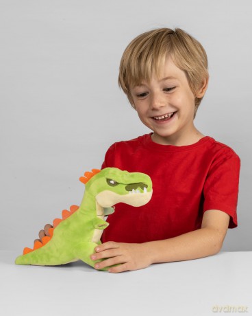 Gigantosaurus 9 Inch Dinosaur Soft Action Plush Toy, Giganto, Accurate Representation of Character from Hit TV Series, Huggable Size and Soft Texture with Realistic Roaring Sounds