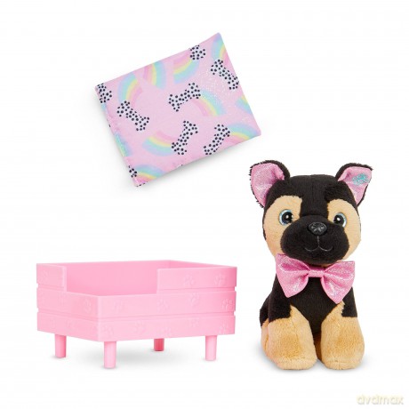 Glitter Girls GG57191Z Jax - 6 Dog Plush German Shepherd Stuffed Animal - Poseable Legs - 14-inch Doll Accessories for Kids, Ages 3 and Up