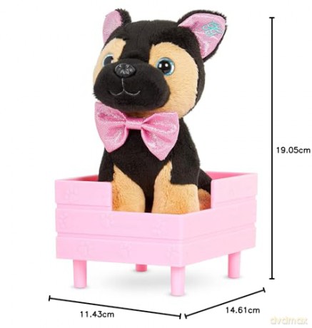 Glitter Girls GG57191Z Jax - 6 Dog Plush German Shepherd Stuffed Animal - Poseable Legs - 14-inch Doll Accessories for Kids, Ages 3 and Up