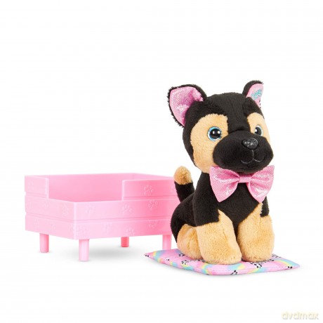 Glitter Girls GG57191Z Jax - 6 Dog Plush German Shepherd Stuffed Animal - Poseable Legs - 14-inch Doll Accessories for Kids, Ages 3 and Up