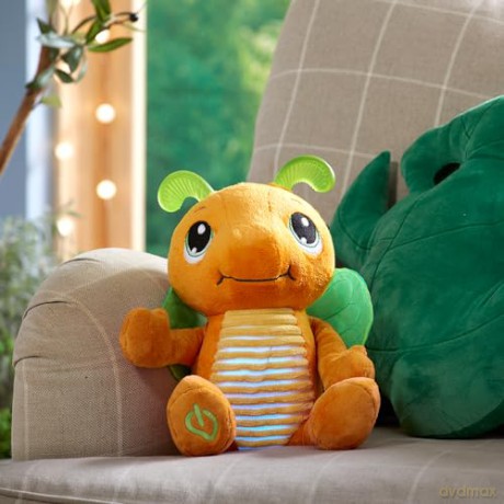 Glo Friends Playskool Wigglebug Wiggle, Hop, Stop! - Interactive Soft Plush with 4 Modes - Games, Stories, Free Play, and Bedtime - SEL Toy - Ages 2+