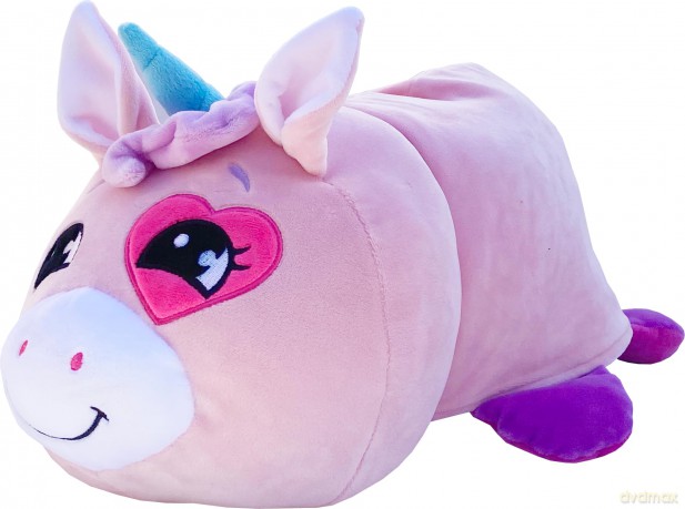 Goliath Games Flip-a-Zoo Mushmillows: Unicorn | The Toy that Flips For You! | 2-in-1 Super Squeezable, Squashy Pals | 15-inch Reversible Plush