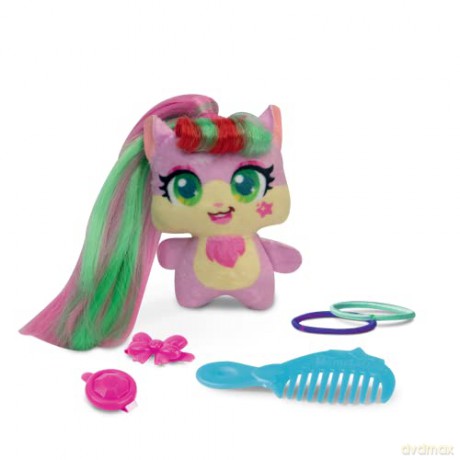 Hamstars Micro Popstar, collectable plush, with 5 hidden hair play accessories inside. Assortment of 4 (each sold separately) - styles selected at random