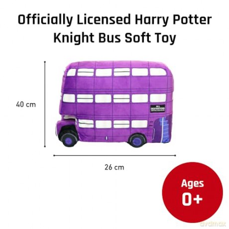 Harry Potter Knight Bus Soft Toy - Cute Plush Toy for Kids - Ideal for fans of the Wizarding World