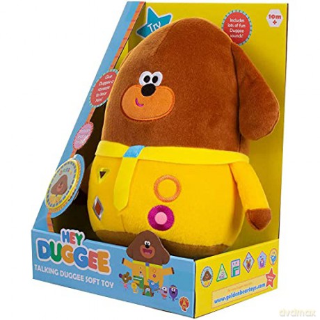 Hey Duggee Teddy Bear. Cute, squishy, plush toy. Talking Toys. Perfect toddler toys, Brown