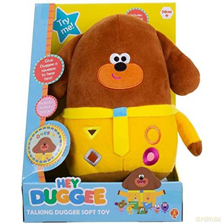 Hey Duggee Teddy Bear. Cute, squishy, plush toy. Talking Toys. Perfect toddler toys, Brown