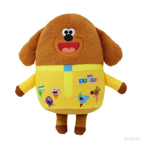 Hey Duggee Toy, Teddy Bear with all his Squirrel Club friends printed on, Brown