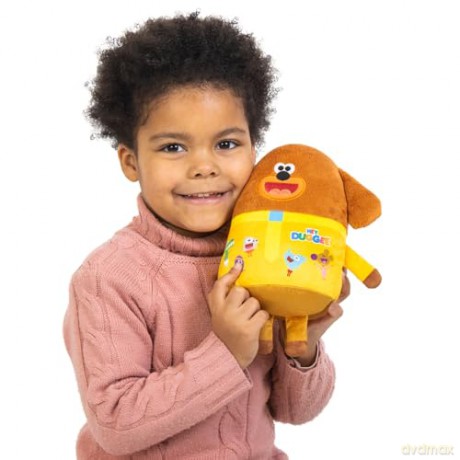 Hey Duggee Toy, Teddy Bear with all his Squirrel Club friends printed on, Brown
