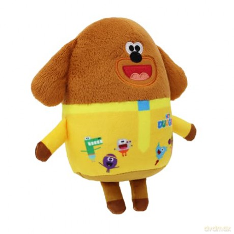 Hey Duggee Toy, Teddy Bear with all his Squirrel Club friends printed on, Brown