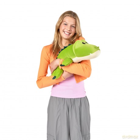 Hug-A-Lumps Crocodile (Rocko), Weighted Plush, Medium (35 cm), 1.5 kg, Brown Box, (Crocodile)