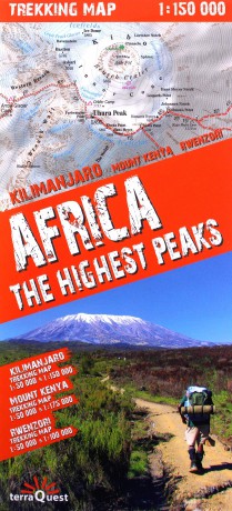 Africa the Highest Peaks 1:150 000 trekking map [KSIĄŻKA]