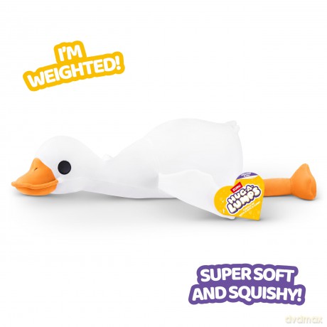 Hug-A-Lumps Goose (Mav), Weighted Plush, Medium (35 cm), 1.5 kg, Brown Box, (Goose)