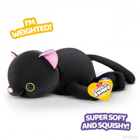Hug-A-Lumps Kitty (Luna), Weighted Plush, Medium (35 cm), 1.5 kg, Brown Box, (Kitty)