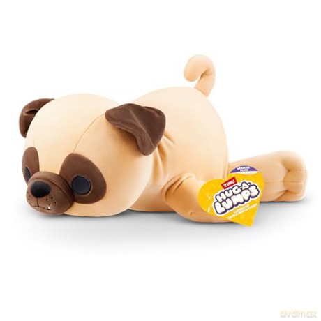 Hug-A-Lumps Pug (Olly), Weighted Plush, Medium (35 cm), 1.5 kg, Brown Box, (Pug)