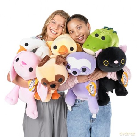 Hug-A-Lumps Pug (Olly), Weighted Plush, Medium (35 cm), 1.5 kg, Brown Box, (Pug)