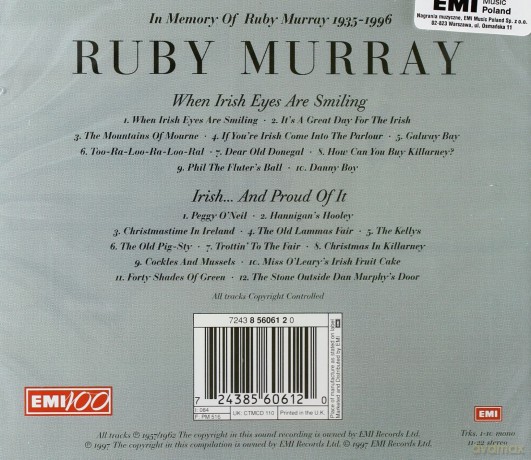 Ruby Murray: When Irish Eyes Are Smiling [CD]