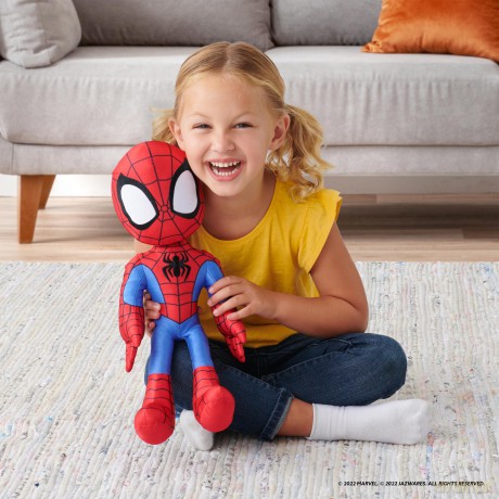 Jazwares GMBH A2302725 Spidey Plush Toy, Multi-Coloured