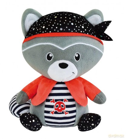 Jemini 023991 JOHN LE RATON Pluszak bluetooth +/- 20 cm Raccoon Plush, Multicolored