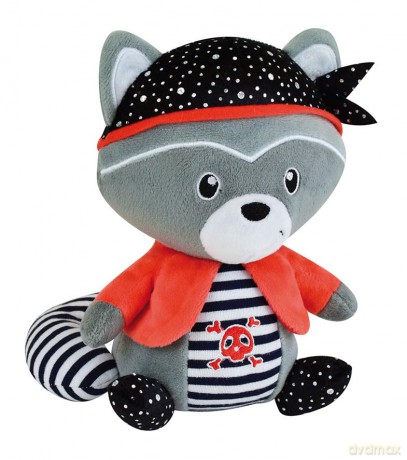 Jemini 023991 JOHN LE RATON Pluszak bluetooth +/- 20 cm Raccoon Plush, Multicolored