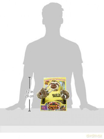 John Adams 577 10927 EA Snax The Sloth, Yellow,25.4 x 20.5 x 35.5 centimeters