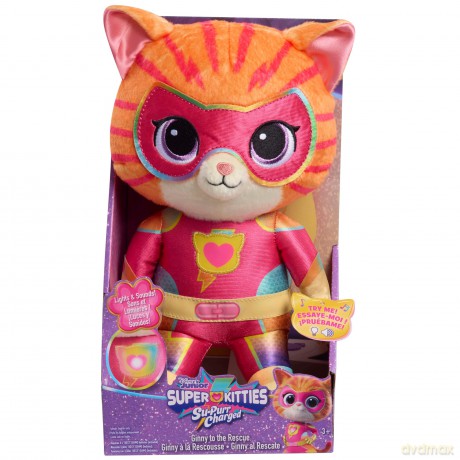 Just Play Disney Junior SuperKitties Su-Purr Charged Ginny to the Rescue, Kids Toys for Ages 3 Up