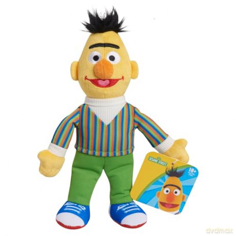 Just Play Sesame Street Friends 8-inch Bert Sustainable Plush Stuffed Toy, Kids Toys for Ages 2 Up