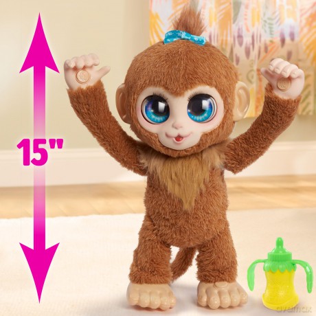 Just Play furReal Peanut the Playful Monkey Interactive Toy, Kids Toys for Ages 4 Up