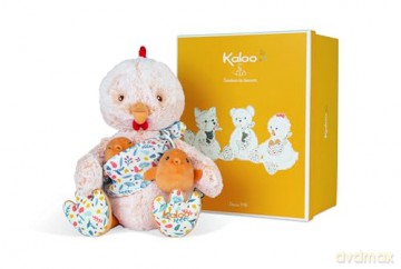 KALOO - Linoo K971001 Plush Toy Dad Rooster Paul and His Baby 35 cm from Birth