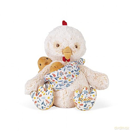 KALOO - Linoo K971001 Plush Toy Dad Rooster Paul and His Baby 35 cm from Birth