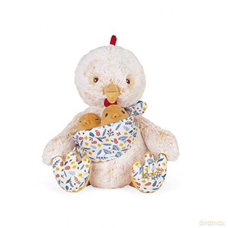 KALOO - Linoo K971001 Plush Toy Dad Rooster Paul and His Baby 35 cm from Birth