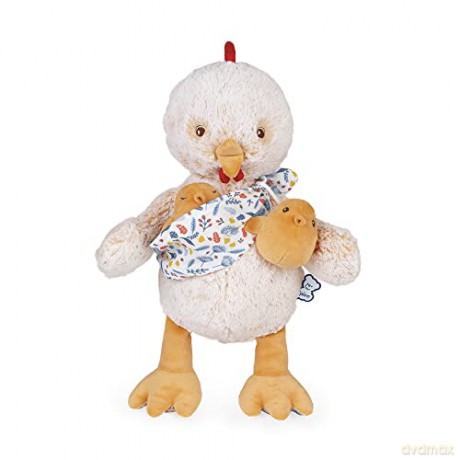 KALOO - Linoo K971001 Plush Toy Dad Rooster Paul and His Baby 35 cm from Birth